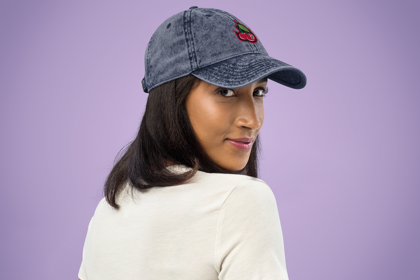 Cherry Bomb 8Ball Vintage Cotton Twill Cap