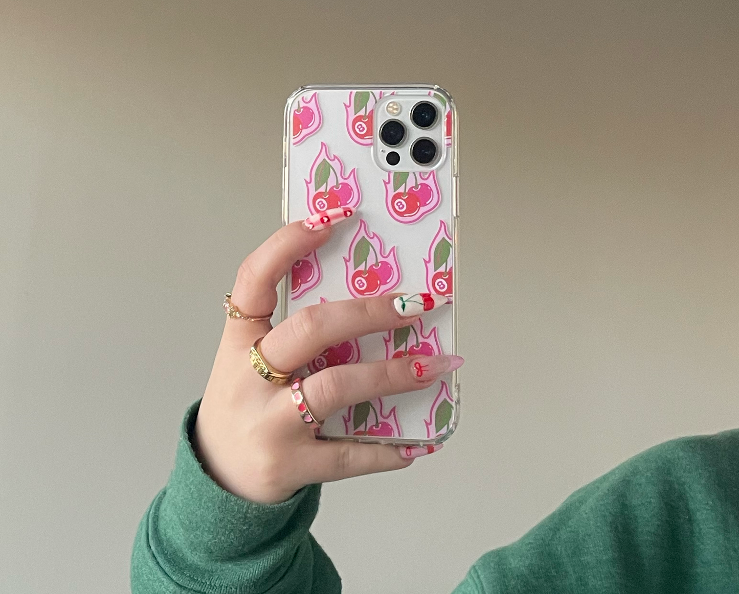 Cherry Bomb Clear Phone Case | available in all styles for iPhone