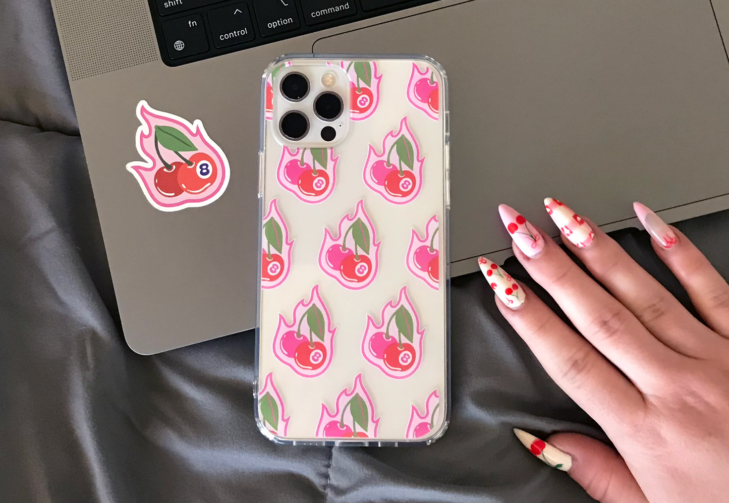Cherry Bomb Clear Phone Case | available in all styles for iPhone