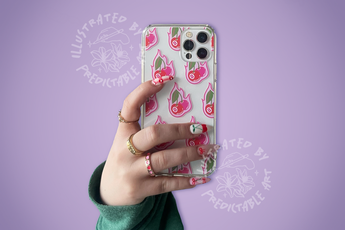 Cherry Bomb Clear Phone Case | available in all styles for iPhone