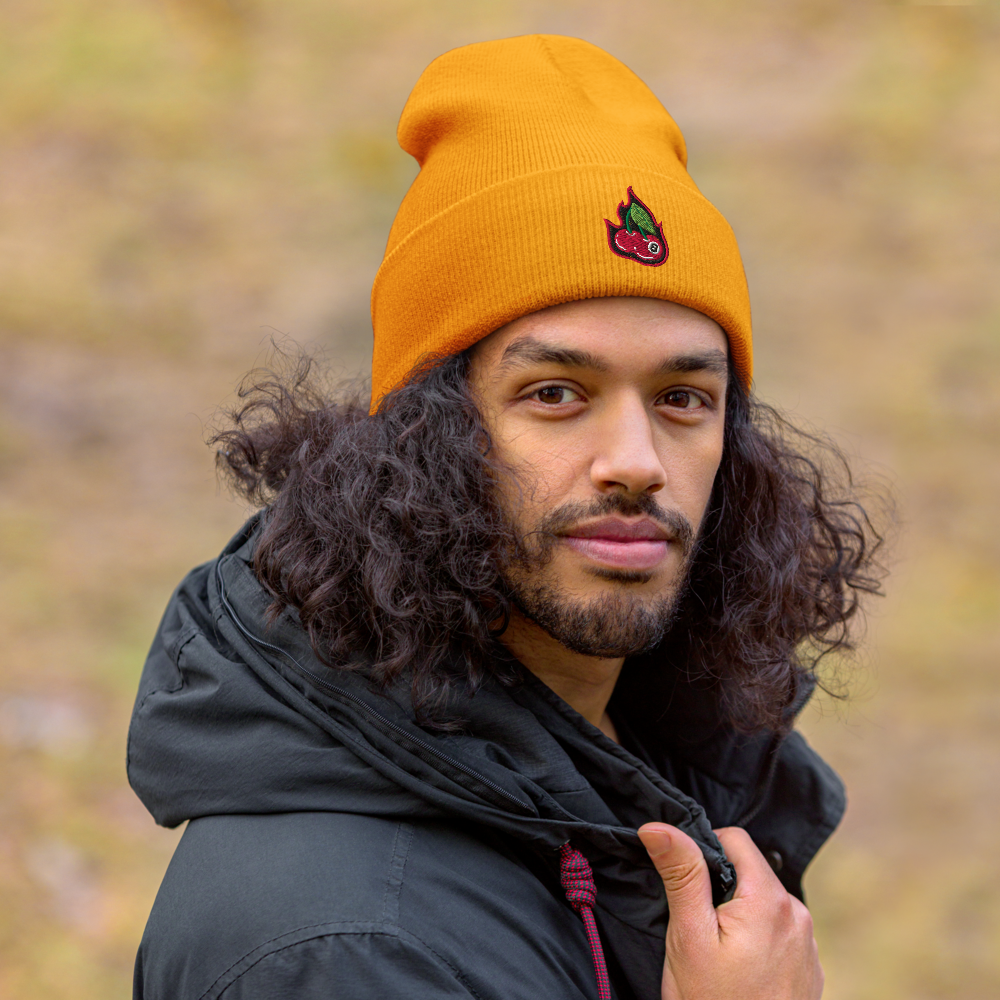Cherry Bomb 8Ball Embroidered Cuffed Beanie
