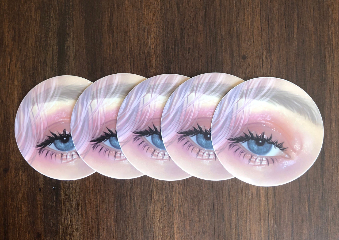 Pastel Eye Matte Vinyl Sticker