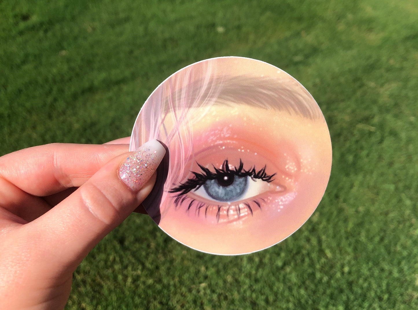Pastel Eye Matte Vinyl Sticker