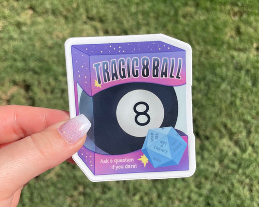Tragic 8-Ball Vinyl Sticker