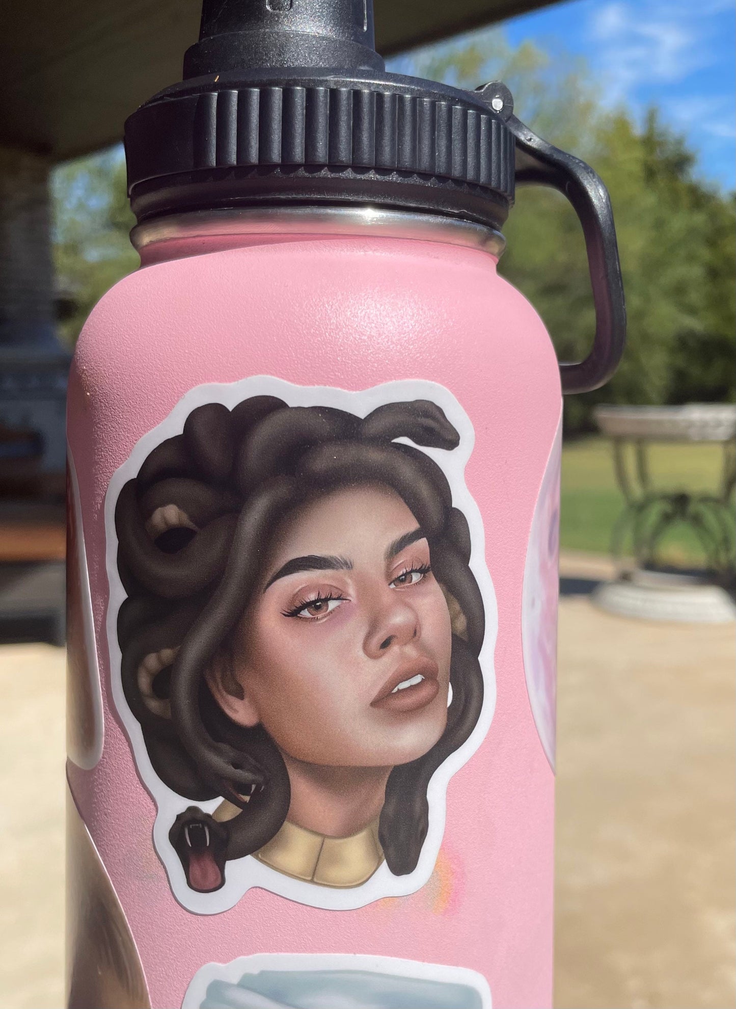 Medusa Illustrated Matte Vinyl Sticker