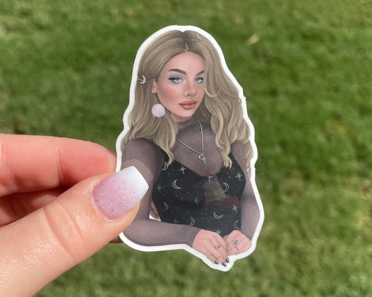 Witchy Girl Vinyl Sticker | Original Illustration
