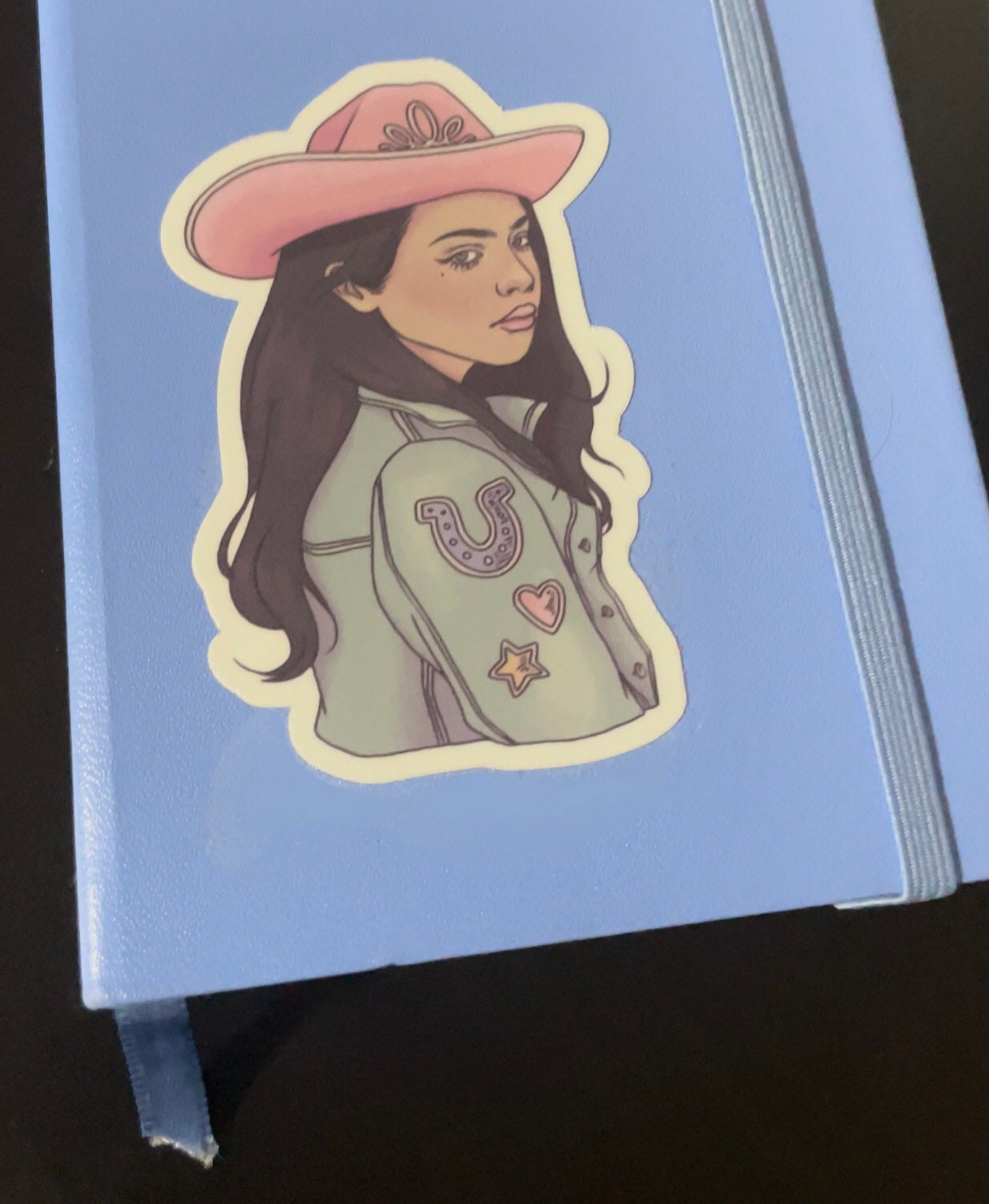 Moody Cowgirl | 3" Illustrated Matte Vinyl Sticker