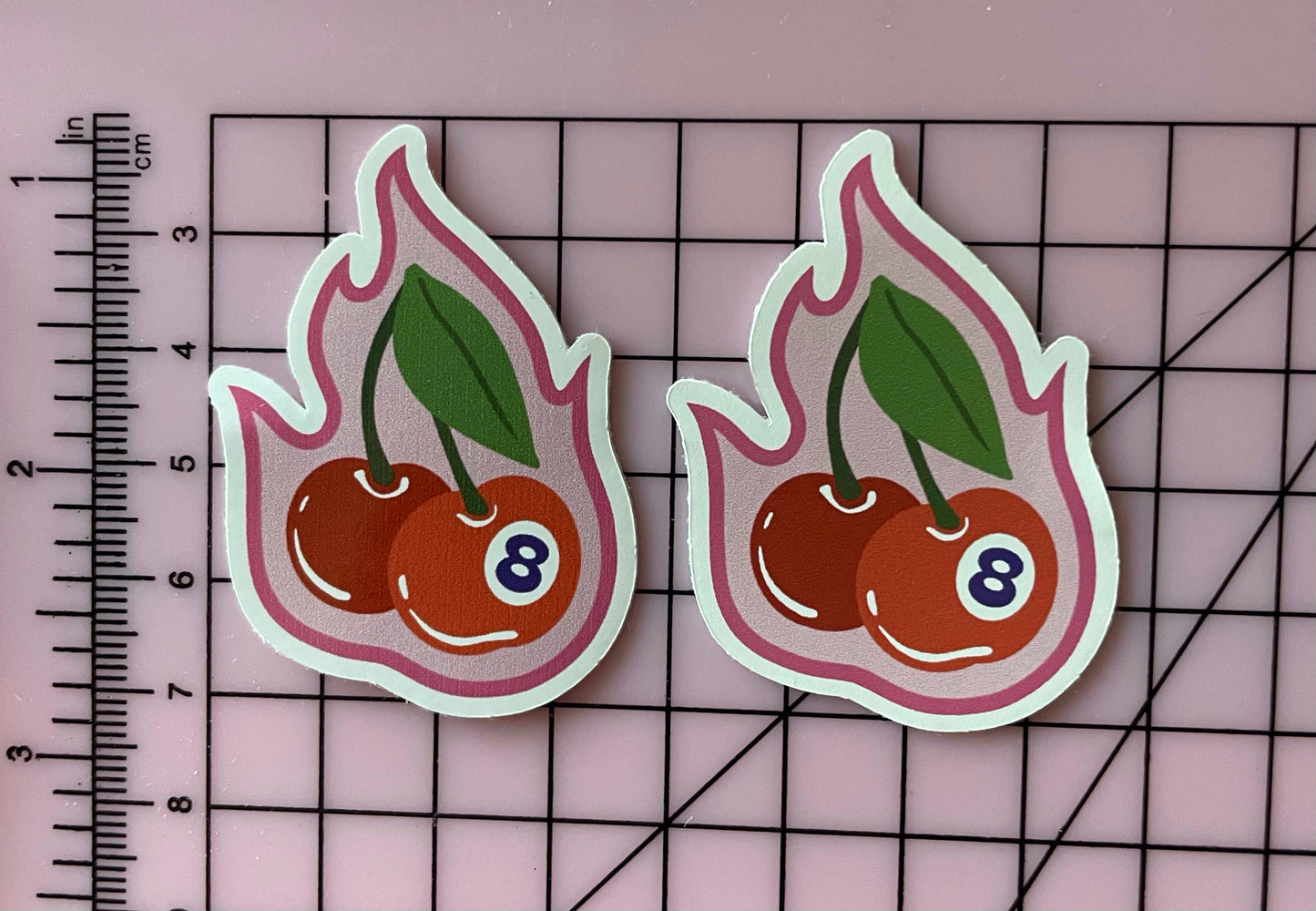 Cherry Bomb Mini Vinyl Sticker | available in Shiny Gloss & Matte finish