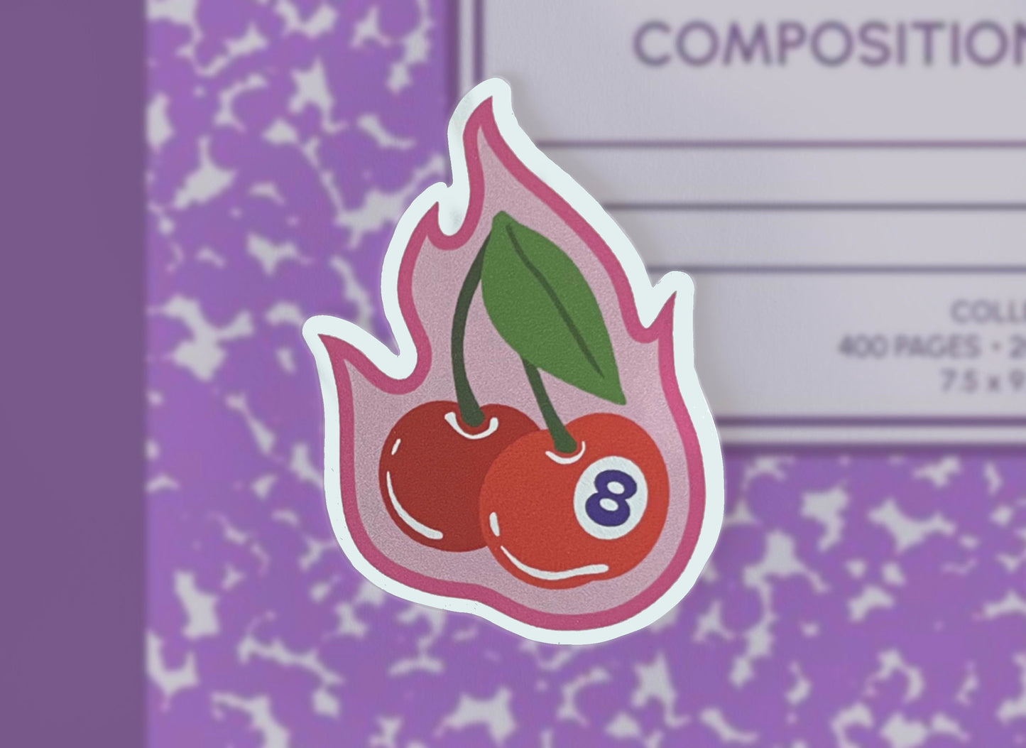 Cherry Bomb Mini Vinyl Sticker | available in Shiny Gloss & Matte finish