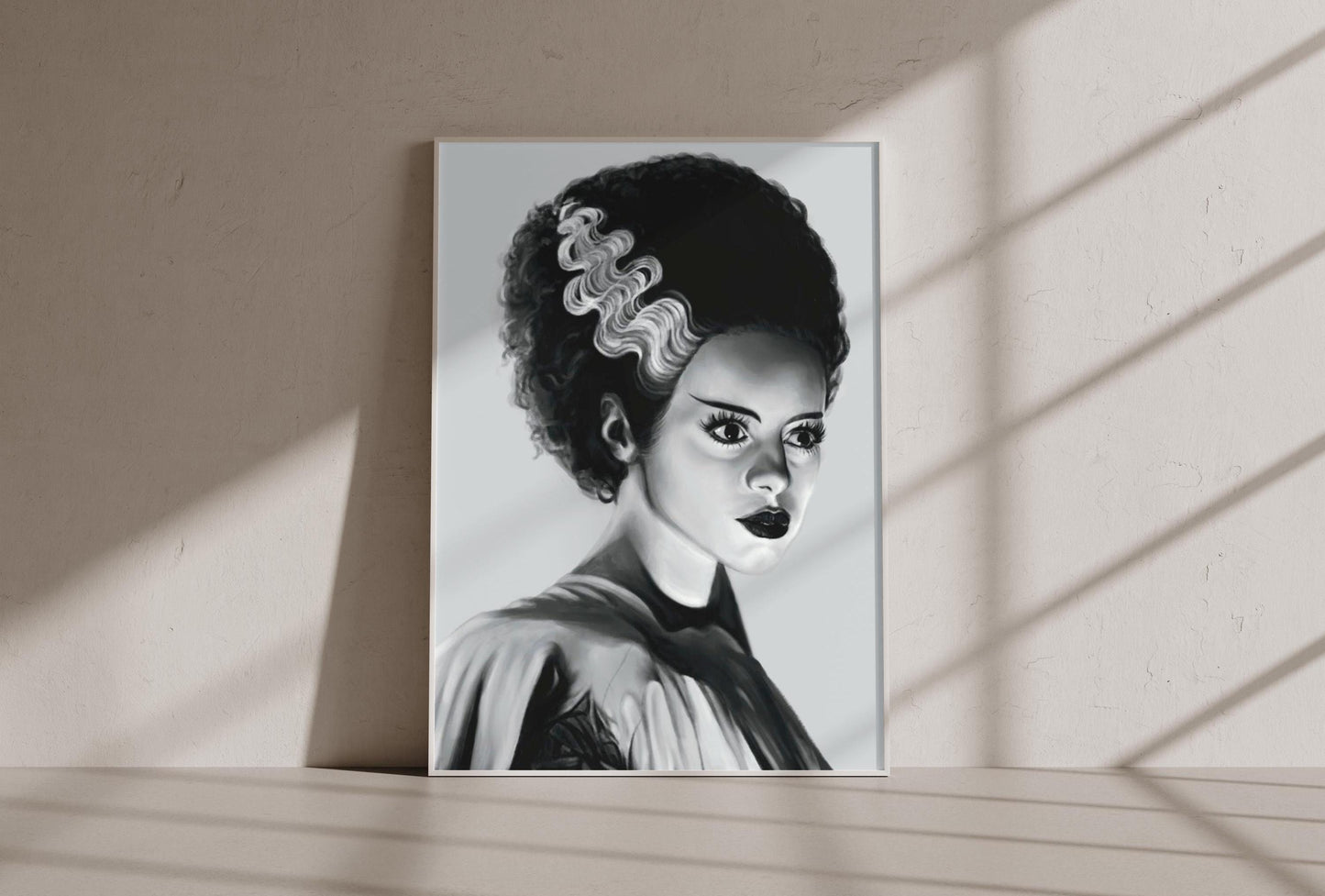 Bride of Frankenstein | Elsa Lanchester | Matte Digital Illustration Poster Print