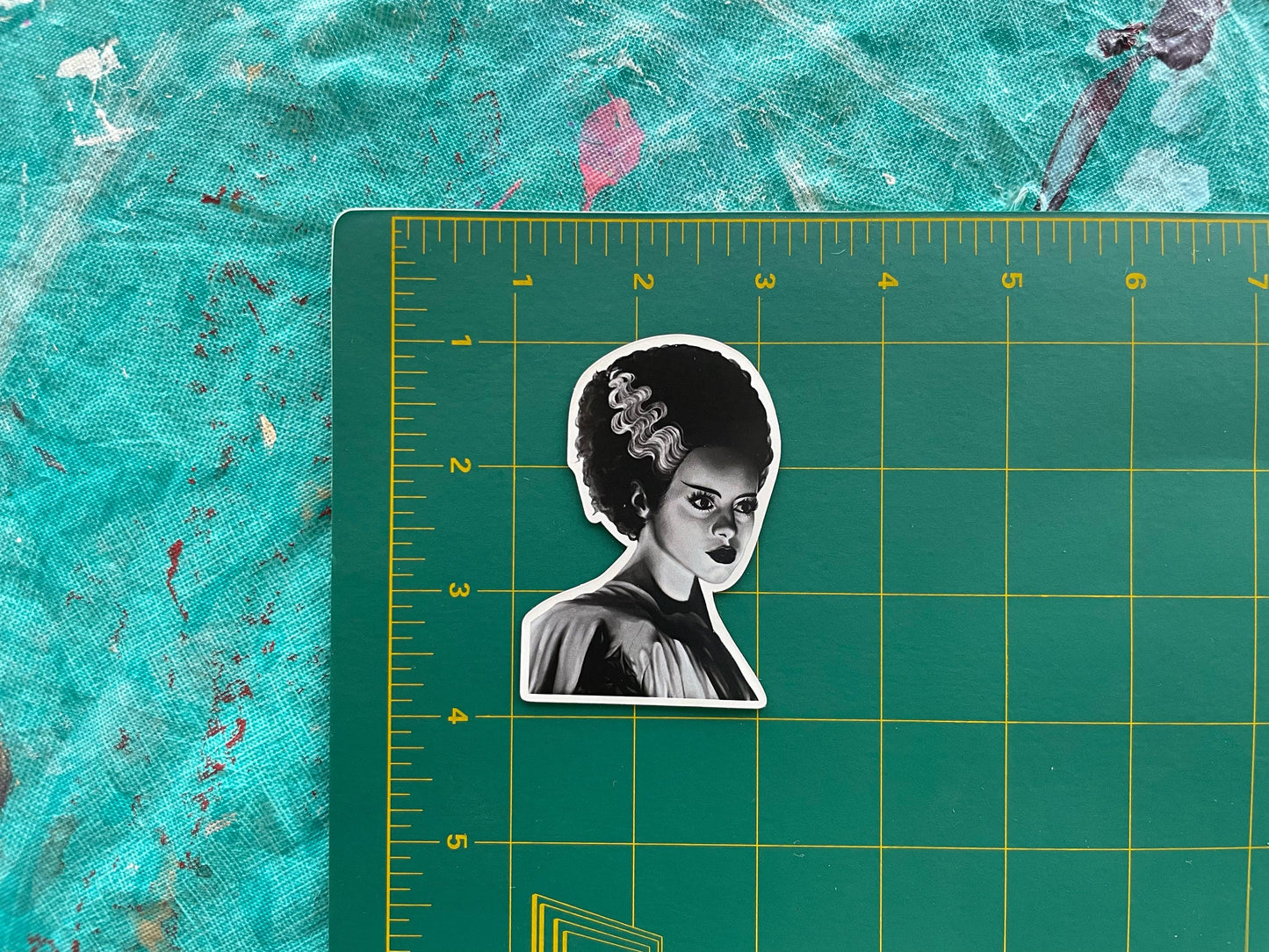 Bride of Frankenstein Fridge Magnet | Retro Gothic Home Decor