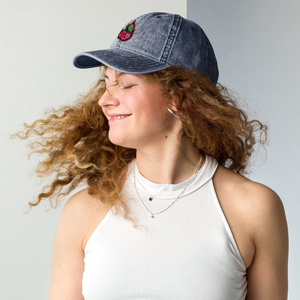 Cherry Bomb 8Ball Vintage Cotton Twill Cap