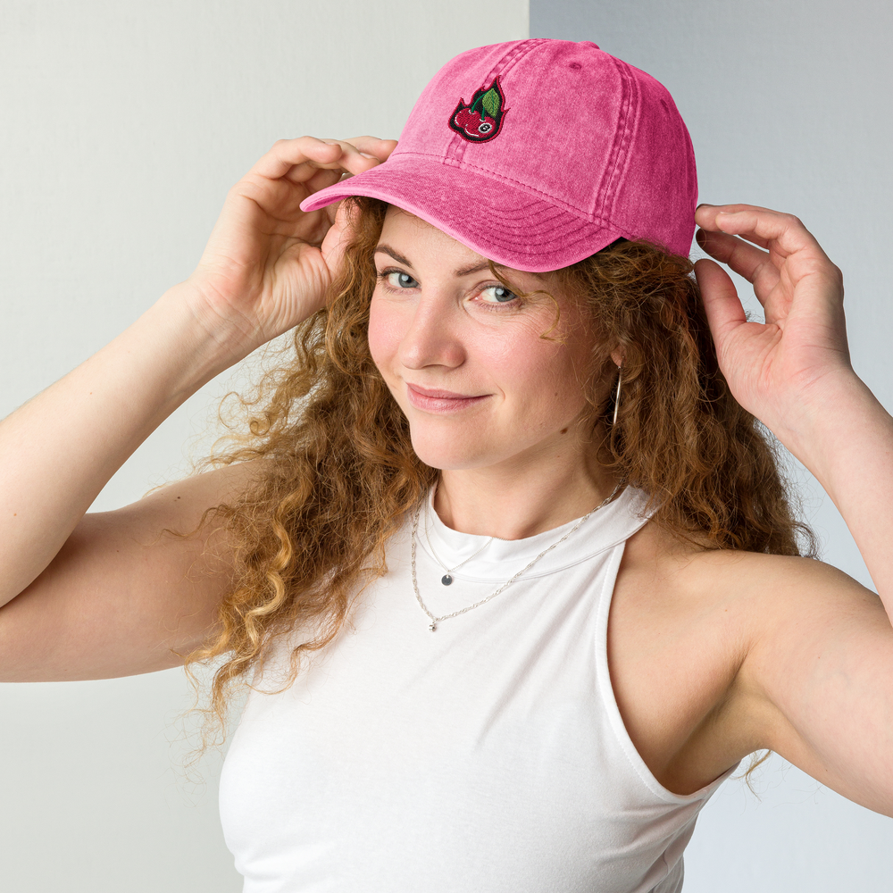 Cherry Bomb 8Ball Vintage Cotton Twill Cap