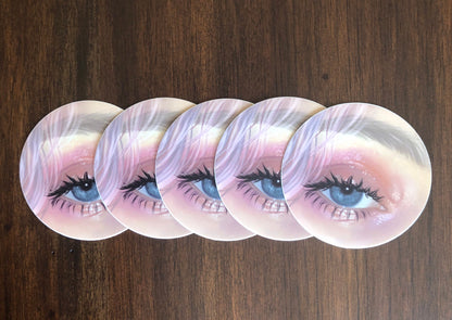 Pastel Eye Matte Vinyl Sticker