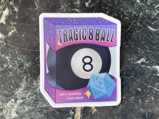 Tragic 8-Ball Vinyl Sticker