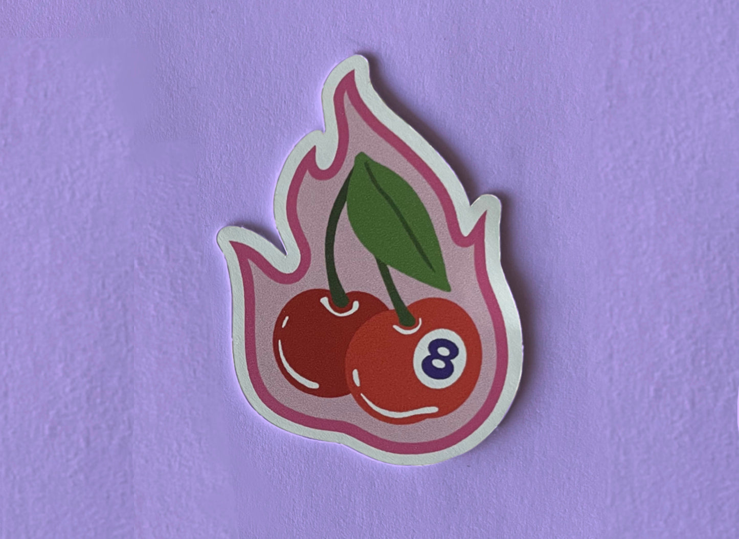 Cherry Bomb Mini Vinyl Sticker | available in Shiny Gloss & Matte finish