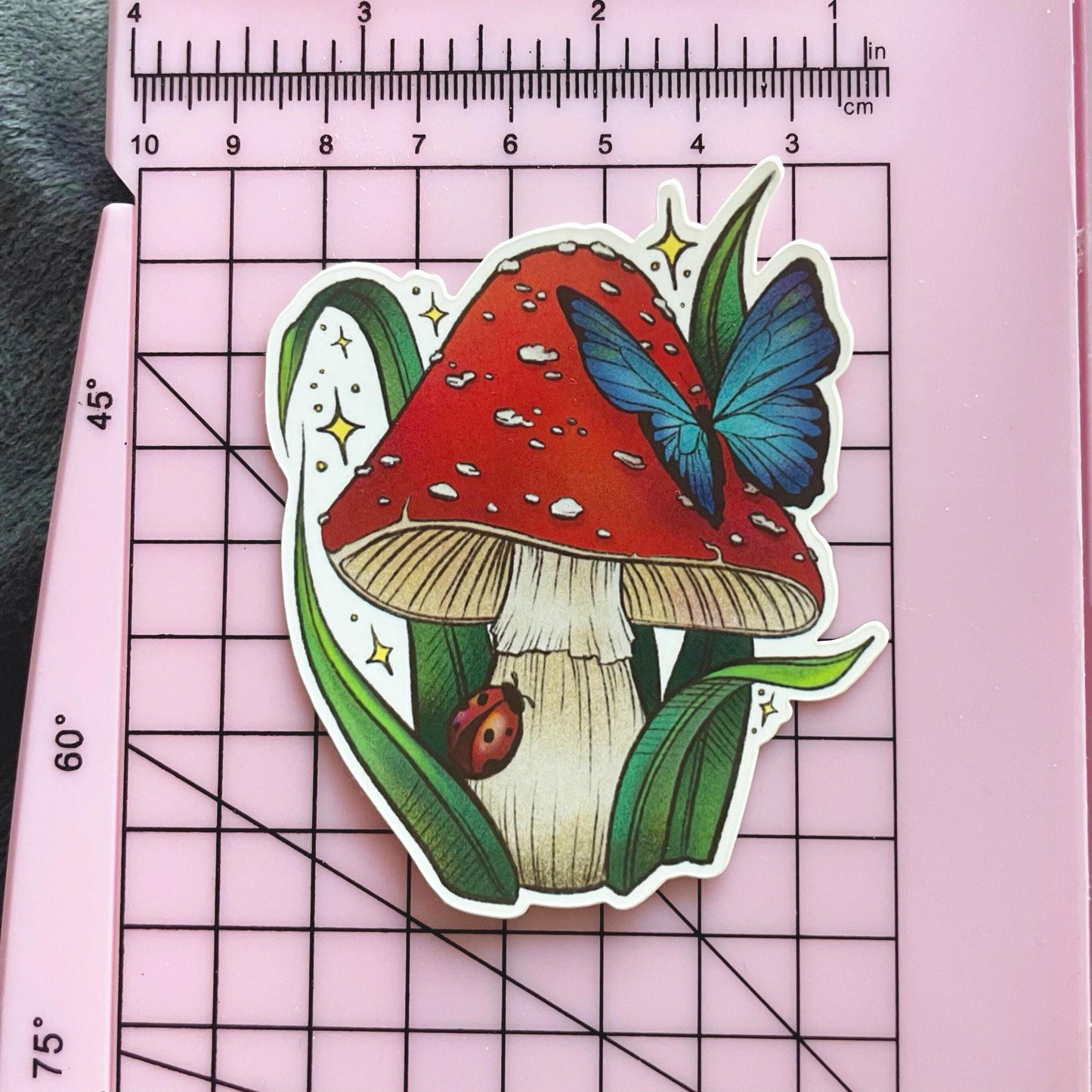 Mushroom Magic | 3" Illustrated Matte Vinyl Sticker