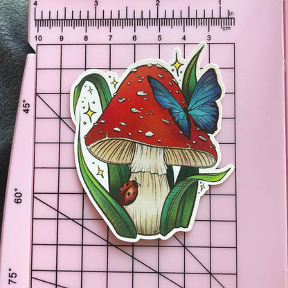 Mushroom Magic | 3" Illustrated Matte Vinyl Sticker