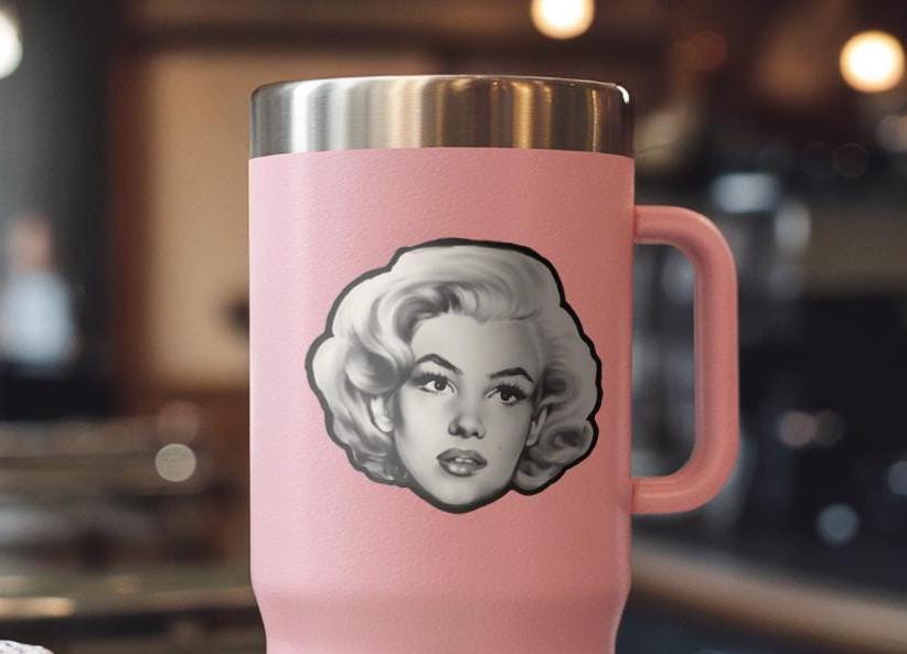 Marilyn Monroe Matte Vinyl Sticker