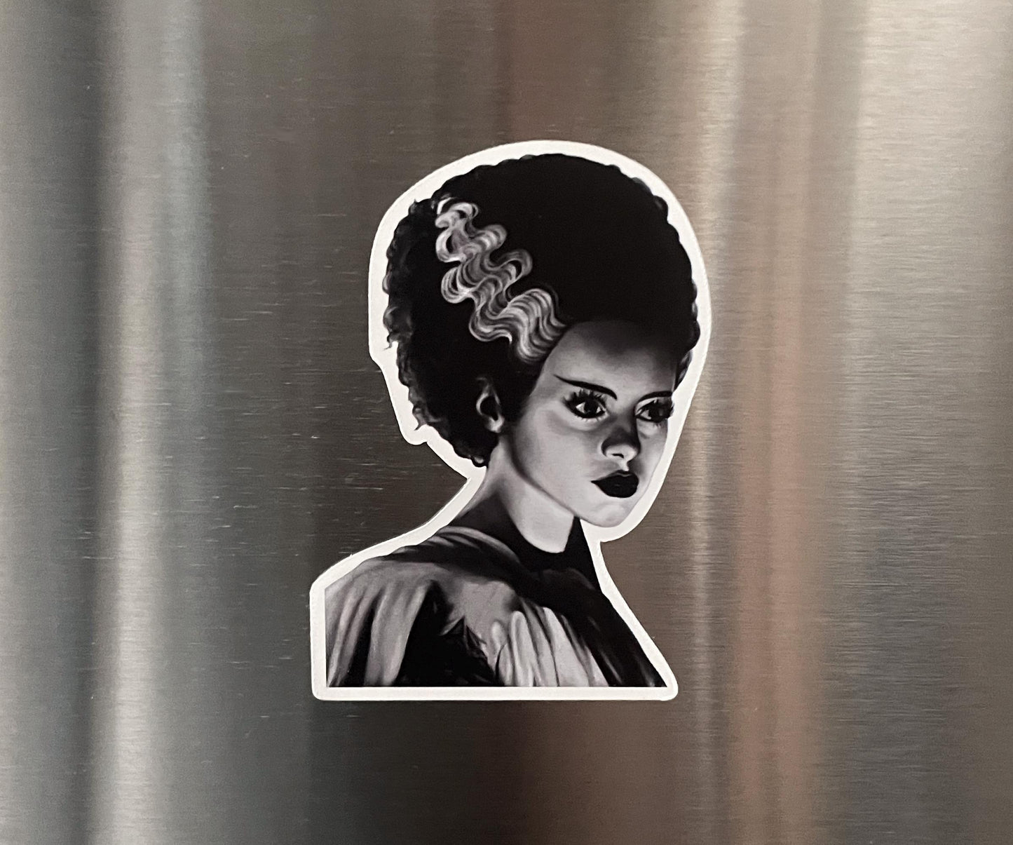 Bride of Frankenstein Fridge Magnet | Retro Gothic Home Decor