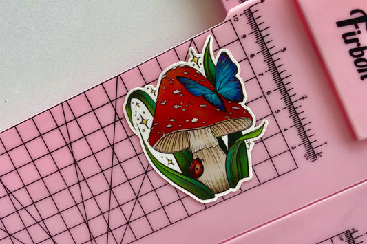 Mushroom Magic Matte Vinyl Sticker