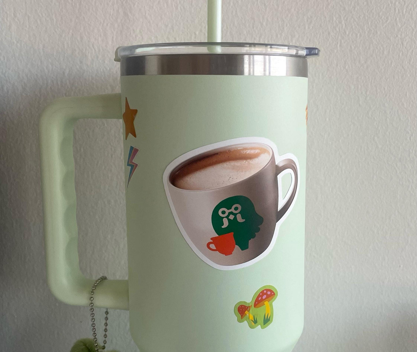 Brewster's Coffee Mug from The Roost | Animal Crossing-Inspired Matte Vinyl Sticker