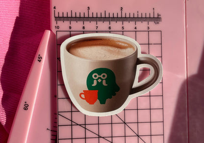 Brewster's Coffee Mug from The Roost | Animal Crossing-Inspired 3" Matte Vinyl Sticker