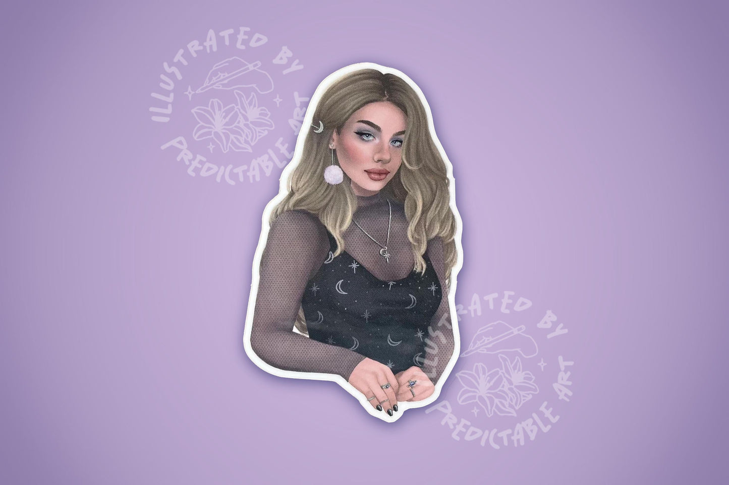 Witchy Girl | 3" Illustrated Matte Vinyl Sticker