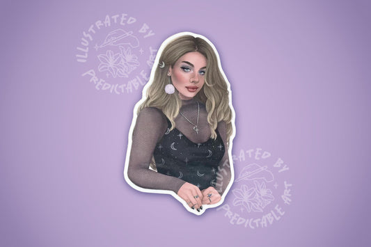 Witchy Girl | 3" Illustrated Matte Vinyl Sticker
