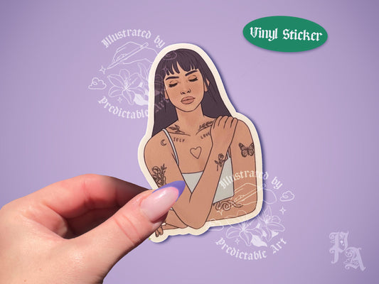 Self Love Matte Vinyl Sticker | Original Illustration