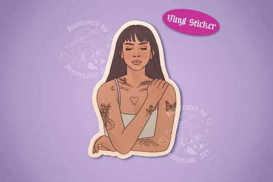Self Love Matte Vinyl Sticker | Original Illustration