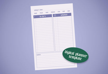 Lilac Daily Planner | Purple Minimal Undated Organizer