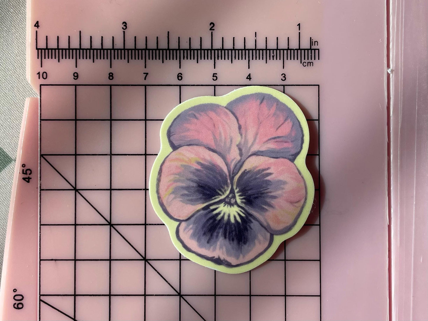 Purple Pansies | 2" Illustrated Matte Vinyl Stickers