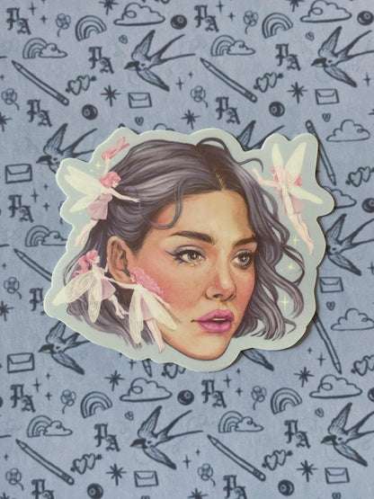 Away With The Fairies | 3" Illustrated Matte Vinyl Sticker
