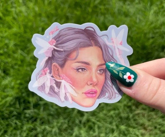 Away With The Fairies | 3" Illustrated Matte Vinyl Sticker