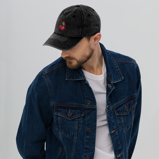 Cherry Bomb 8Ball Vintage Cotton Twill Cap